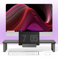 Nouveau design en bois support de moniteur de jeu Riser bureau d'ordinateur contrôleur extensible support de rangement de bureau robuste pour Studio de bureau