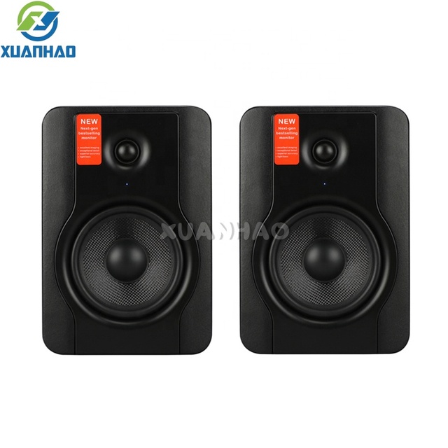 Multifunctional BX5D2 Pair of Bluetooth Active Speaker System 2-Way Studio Monitor with RCA/XLR Input for DJ Mixer Karaoke