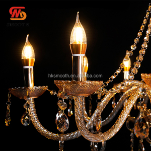 SMOOTH Elegant Crystal Chandelier Villa <b>Ceiling</b> Living Room Luxury Design Chandeliers Pendant Light - Product Image 3