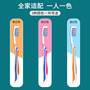 Brosse à dents OralVita, lot de 3, poils moyens, manche ergonomique, usage domestique - Product Image 5