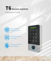 Haute qualité métal extérieur étanche TTlock Ble App RFID système de contrôle d'accès de porte clavier numérique intelligent lecteur de carte serrure de porte