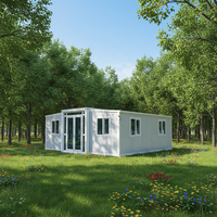 Zhongnan dapat disesuaikan rumah kontainer expandable prefabrikasi modular mewah flatpack ponsel prefab dengan toilet