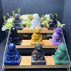 Tartarughe lucidanti per fabbrica regalo di animali di cristallo di nuova alta qualità naturale europa Feng Shui pietra scolpita