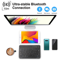 Keyboard Nirkabel Abs Bt Portabel Ramping Terlaris untuk Mac Pc Iphone Ipad Ios Android Windows
