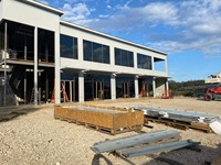 Edificios comerciales, ventanas verticales antirrobo de aleación de aluminio, paredes de vidrio de pared de cortina de doble acristalamiento para construcción moderna