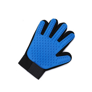 Guantes para perros de silicona enrollada, ecológicos, impermeables, peine flotante para el pelo, cepillo de aseo, baño, masaje, limpieza almacenada - Product Image 4
