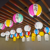 Lanterne led en Pvc en plastique imperméable, lanterne style japonais, lumens, CCSK20