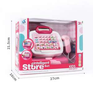 Machine de <span class=keywords><strong>caisse</strong></span> <span class=keywords><strong>enregistreuse</strong></span> multifonction pour enfants, jouets avec Simulation de lumière et de musique, lecture de <span class=keywords><strong>caisse</strong></span> <span class=keywords><strong>enregistreuse</strong></span> - Product Image 4