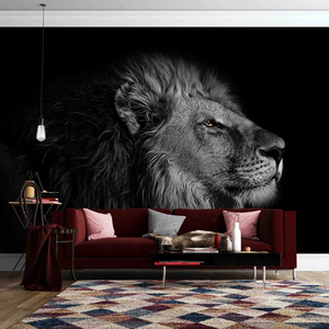 Personnalisé Moderne 3D Sculpté Tigre <span class=keywords><strong>Lion</strong></span> Papier Peint Mural Étanche Soie pour Canapé TV Salle <span class=keywords><strong>De</strong></span> Bains Centre Commercial Fond Papier Peint Mur Tissu - Product Image 4