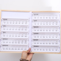 Guidelines de taille de diamants pour la mesure en bijouterie : 11 formes, guide de taille CZ, plateau de présentation, démonstration de diamants