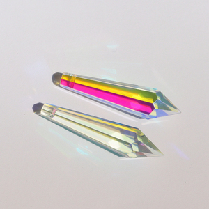 AB Prism Crystal 38mm 55mm 63mm 76mm Crystal Chandelier Icicle <b>Drop</b> Pendant Wedding Decorations DIY - Product Image 5