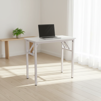 Table de conférence pliante moderne pour bureau, rectangulaire, avec structure métallique, idéale pour la formation et l'étude