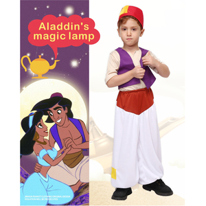 Costume de cosplay <span class=keywords><strong>Aladin</strong></span> et la lampe magique Nouveau costume d'<span class=keywords><strong>Aladin</strong></span> pour garçons Spectacle de scène - Product Image 1
