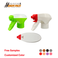 Verrouillage enfant 2 en 1 déclencheur en mousse tout en plastique 28mm tête de pulvérisateur à gâchette résistante aux produits chimiques couleur personnalisée pour le nettoyage chimique
