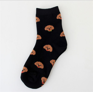 Yiwu सस्ते अजीब रंगीन फैशन कपास पशु कुत्ते भेड़ प्यारा कार्टून चालक दल के मोज़े - Product Image 5