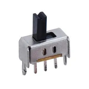 Interruptor deslizante de ángulo recto para secador de pelo, mini interruptor de 3 pines de dos posiciones, SS12D07