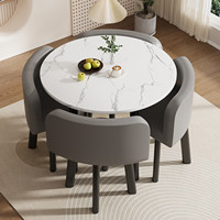 Ensemble de table et de chaises de réception commerciales, simple, flexible, multifonctionnel, négociable, librement combinable, en matériau MDF