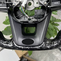 Volant en cuir en fibre de carbone forgé 3D pour Toyota Land Cruiser LC300 LC200 Prado 120 150 LC70 LC76 FJ Cruiser Hilux Revo
