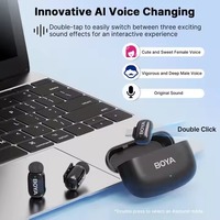 Micrófono de Solapa Inalámbrico BOYA Mini para iPhone, iPad, Teléfono Android Tipo-C, Transmisión en Vivo, Grabación de Audio y Video, Vlog