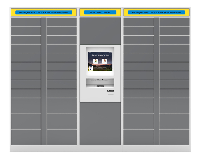 AI Intelligent Post Office Cabinet Post Indoor Express Delivery Electronic Rfid Smart Parcel Locker Parcel Cabinet Android