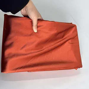 Burnt Orange Silk Satin Round Tablecloth For Wedding Party Banquet Events