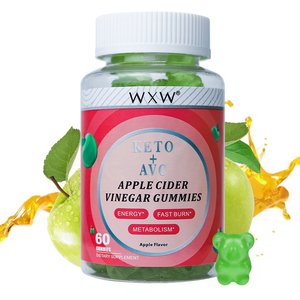 Tuyệt vời giá thảo dược tự nhiên Apple hương vị keto + ACV Gummies folate sodium chiết xuất APPLE CIDER dấm Gummies cải thiện tiêu hóa - Product Image 1