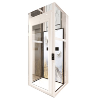 Ascenseur hydraulique silencieux pour maison, 2-4 étages, porte automatique, intérieur/extérieur, villa résidentielle, petit ascenseur pour passagers, CE