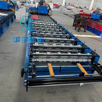 Machine automatique de formage de tuiles de toit en acier coloré avec PLC et moteur