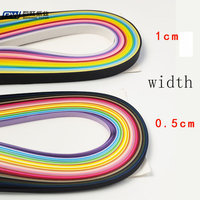Ensemble de bandes de papier Quilling coloré double face de 5mm pour les projets d'art et de maternelle