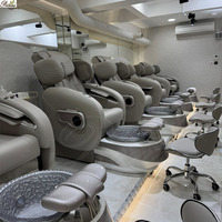 Fauteuil de salon spa de luxe multifonctionnel pour les ongles facile à nettoyer Fauteuil de canapé pédicure manucure redevance