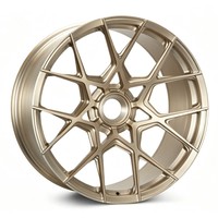 Jantes monobloc forgées en bronze brossé à mailles géométriques de 20 pouces pour Bentley Rolls-Royce, berlines ultra-luxe