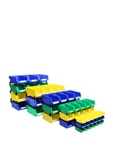 8049 contenitore in plastica impilabile ad apertura frontale per piccole parti organizzazione tecniche di iniezione riciclabili per uso magazzino - Product Image 5