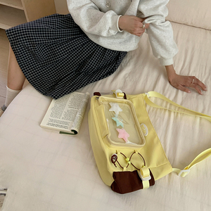 Individuelle Kawaii Stern-Ita-Tasche für Mädchen, Niedliche Transparente Display-Schultertasche mit Klarem Fenster - Product Image 4
