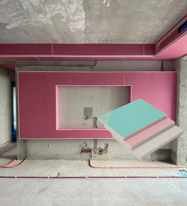 1220*2440Mm pas cher prix Aqua étanche à l'humidité plaque de plâtre de gypse béton cloison sèche panneau de gypse décoration plaques de plâtre communes - Product Image 3