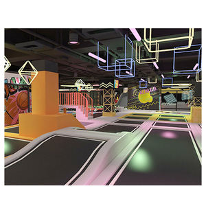 Filet de protection personnalisé pour piscine à balles avec grand toboggan pour aire de jeux intérieure commerciale pour enfants Centres commerciaux Matériaux en bois/PVC - Product Image 1