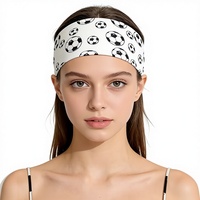 Bandeau et foulard de sport unisexe imprimé football, tendance transfrontalière Europe-États-Unis, pour la course et le yoga