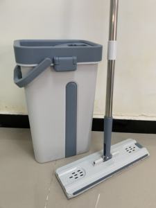 <span class=keywords><strong>Cubo</strong></span> de fregona mágica de microfibra, <span class=keywords><strong>Cubo</strong></span> de fregona plana giratorio de 360 grados, húmedo y seco - Product Image 2