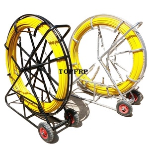 Fish Tape Puller Fiberglass Reel Wire Cable Running <b>Rod</b> Duct Rodder - Product Image 2
