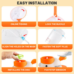 Zhorya Flying Disc Shooters <span class=keywords><strong>Duck</strong></span> Saucer Juguetes de aprendizaje Step-on Flying Saucer Launch Toy Kid Juguetes deportivos al aire libre - Product Image 5