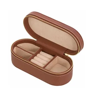 Bán Buôn Tùy Chỉnh Phụ Nữ Mới Thiết Kế Sang Trọng Biểu Tượng Tùy Chỉnh Vừa Du Lịch Da Lưu Trữ Đồ Trang Sức Hộp Trường Hợp - Product Image 1