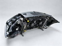 Cubierta de Parachoques Delantero con Conjunto de Ventilador de Refrigeración del Radiador para Porsche Macan 95B 2014-2024, Kit Completo de Refrigeración Delantera