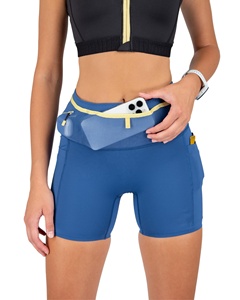 Shorts <span class=keywords><strong>de</strong></span> <span class=keywords><strong>compression</strong></span> personnalisés pour femmes, légers, anti-humidité, avec poche intégrée pour téléphone, OEM/ODM - Product Image 1
