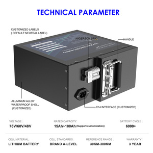 แบตเตอรี่ลิเธียม LVM10 สำหรับสกู๊ตเตอร์ 60v แบตเตอรี่มอเตอร์ไซค์ 100Ah ถึง 314Ah ชุดแบตเตอรี่ 60v อายุการใช้งานยาวนานถึง 6000 รอบ สำหรับ Relia - Product Image 5