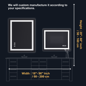 <span class=keywords><strong>Espejo</strong></span> de <span class=keywords><strong>Baño</strong></span> LED de Aluminio con Certificación de Prueba de Caída ISTA-6B, Modelo AL-31 - Product Image 2