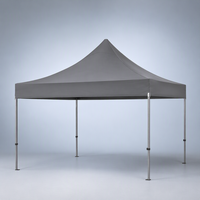 Tonnelle pliable pour exposition sportive en extérieur 3x3m, tente instantanée, imperméable, en PVC enduit, avec structure en acier, portable et facile à transporter
