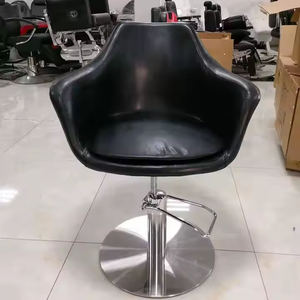 हेयर सैलून उपकरण मूल्य सूची हेयरड्रेसिंग कुर्सी काले आरामदायक सैलून स्टाइलिंग कुर्सी आधुनिक - Product Image 2