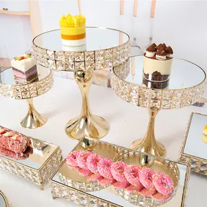 Новогодняя Роскошная подставка для торта, подставка для закусок и десертов, набор для свадебного украшения, праздничные украшения, набор подставок для торта