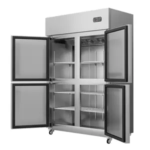 أجهزة المطبخ التجارية تستقيم الفولاذ المقاوم للصدأ الثلاجة لمطعم