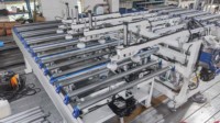 Machine semi-automatique de liaison de porte en bois avec l'équipement de ligne de traitement du bois de clé de presse