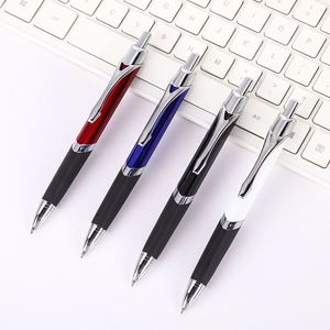 Multicolor Click <b>Ballpoint</b> <b>Pen</b> with Silver Trim Soft Grip Retractable <b>Pen</b> Custom Logo Promotional Office <b>Pen</b> for Business Gifts - Product Image 2